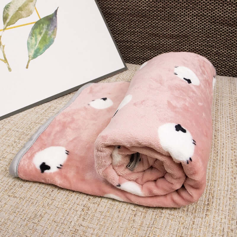 Soft Plush Dog Blanket, Idea For Winter