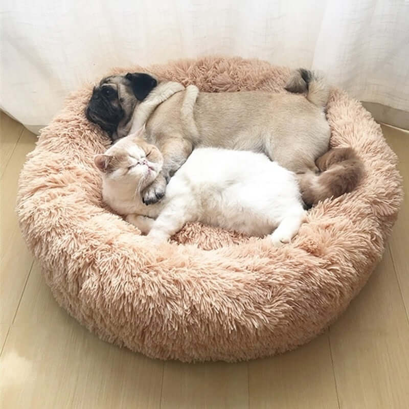 Long Plush Pet Cushion Bed For Restful Sleep