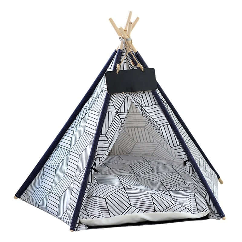 Adorable Dog Relaxing In a Stylish Teepee