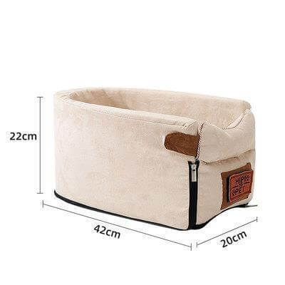 Safe and cozy portable dog car seat