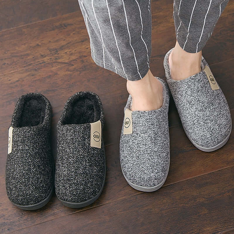 Ultimate Comfort: Men's Winter Fur Slippers for Chill Days